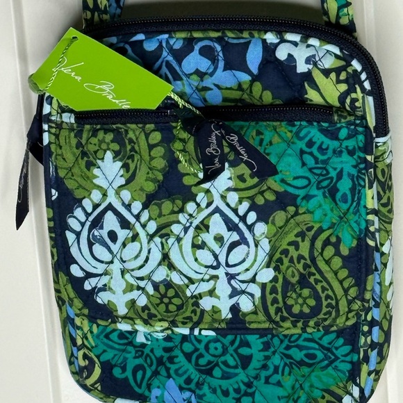 Vera Bradley Blue and Green Crossbody Bag - Picture 1 of 6